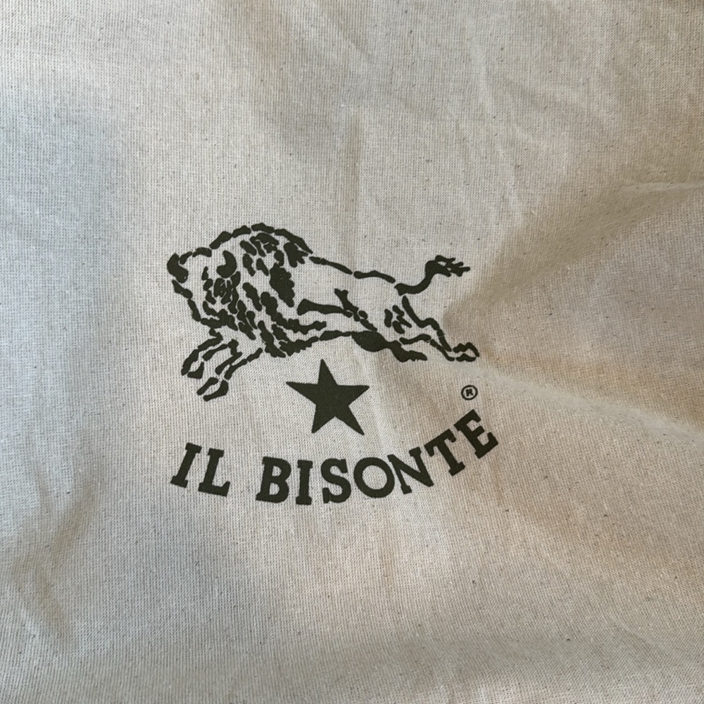 IL Bisonte Black Leather Tote Bag with pouch - Picture 6 of 6
